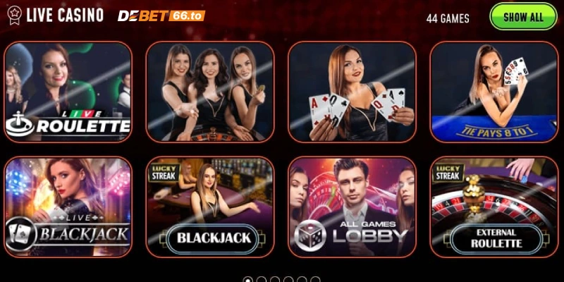 Casino Online Debet đa dạng trò chơi